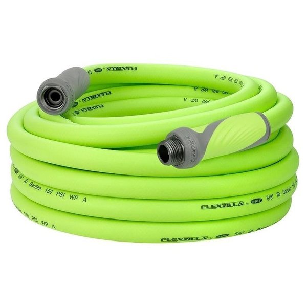 Flexzilla SwivelGrip Garden Hose, 58 in, 25 ft L, GHT, Polymer, Green HFZG525YWS-N/CA